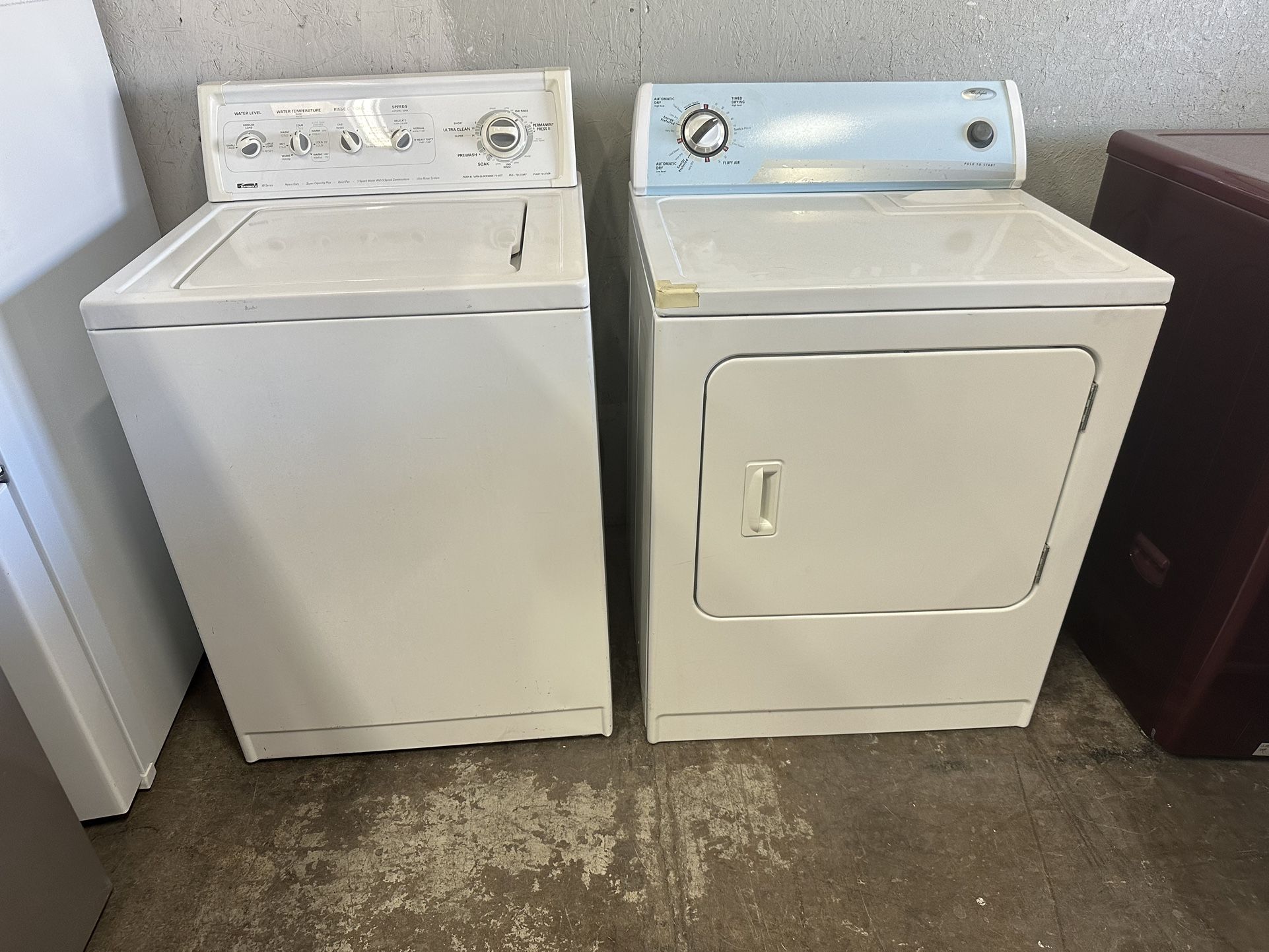 Kenmore washer and Whirlpool Dryer can deliver