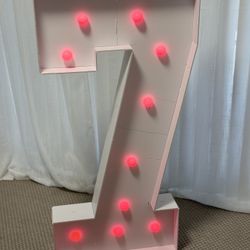 imprsv 4FT Colorful Marquee Numbers, 18 Colors Number 7, Light Up Numbers
