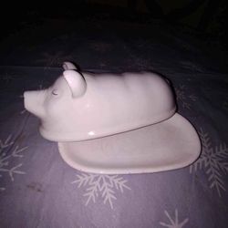 Farmyard Pig Butter Dish