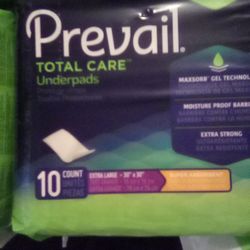 Prevail Total Care Underpads