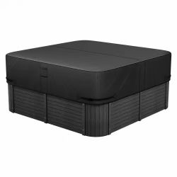 104#Outdoor Hot Tub Cover, 76 x 76 x 20 Inch Weatherproof and Waterproof Hot Tub Cover Protector, 600D Heavy Duty Oxford Fabric and 950N Tearing Stren