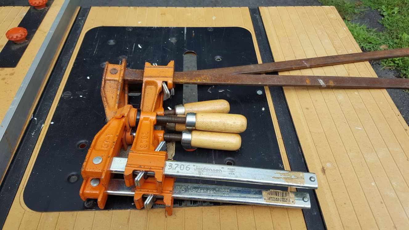 4 Jorgerson bar clamps. Excellent condition.