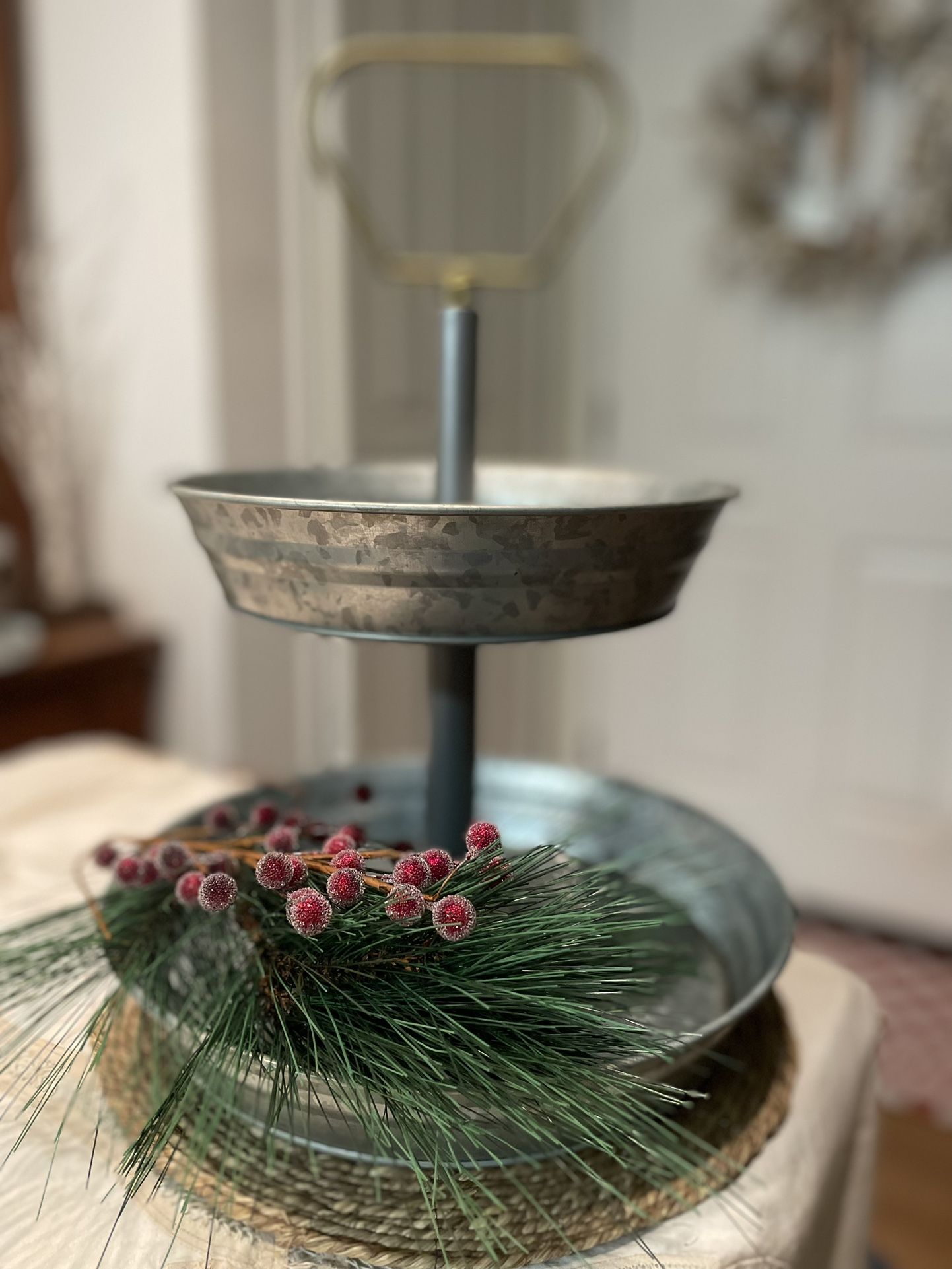 Galvanized Tiered Tray