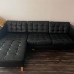 IKEA Leather Sectional 