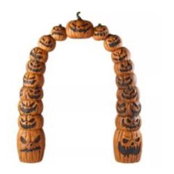 7.5 FT LED Jack O' Lantern Archway Halloween Home Accents Home Depot 