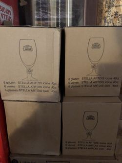 New Stella glasses 40 cl. 6 in a box