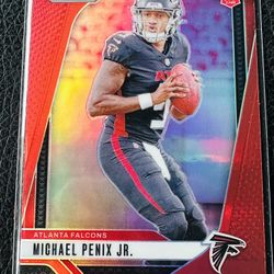 Super highly valuable!!  Michael Penix jr ROOKIE RED REFRACTOR PRIZM 
