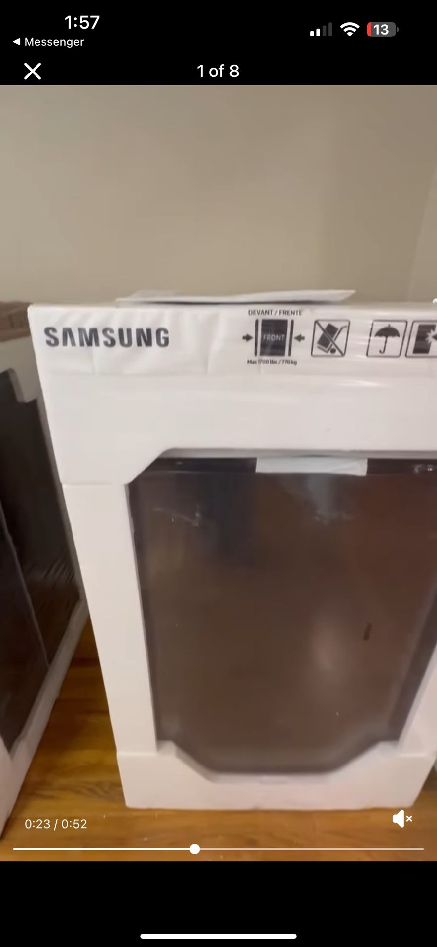 Brand New Samsung Washer And Electric Dryer