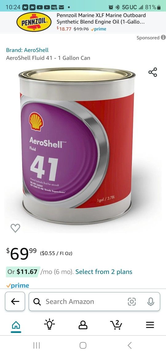 SeaStar Hydraulic Steering Fluid, HA5440H, The following brands are acceptable: Chevron® Aviation Hydraulic Fluid A, Esso® Univis N15 or J13, Mobil® A