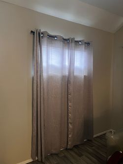 Taupe Grommet Curtain Panels 84 inches