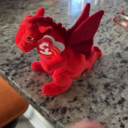Exclusive TY Beanie Baby From UK - Y Ddraig Goch Red Dragon