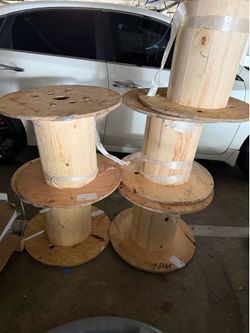 Wire wood spools