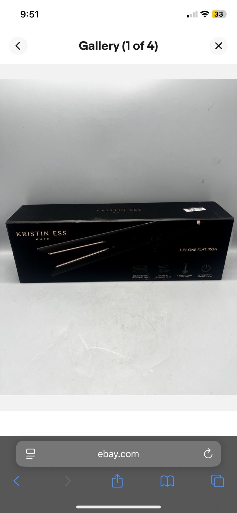 Kriss Straightening Iron Brand New