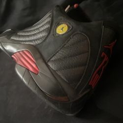 Jordan 14 Retro Last Shot(Bred)(Black/Red/Yellow) 