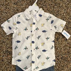 Carter’s Boy Outfit Shorts/shirt Set 4T New