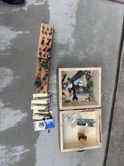 Router Bits & misc tools w/ box