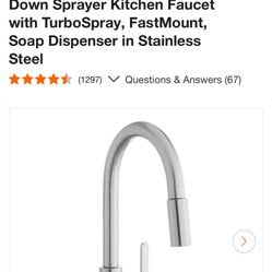 Glacier Bay Single Handle Faucet  And Soap Dispenser 