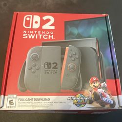Brand New Nintendo Switch 2 – Mario Kart World Bundle (Sealed)