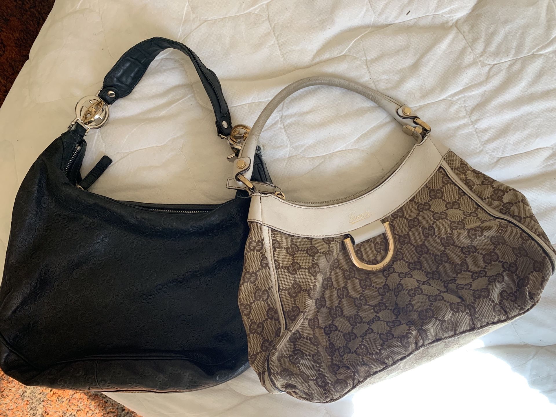 Two authentic Gucci bags