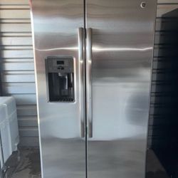 GE Stainless Steel Refrigerator And Freezer