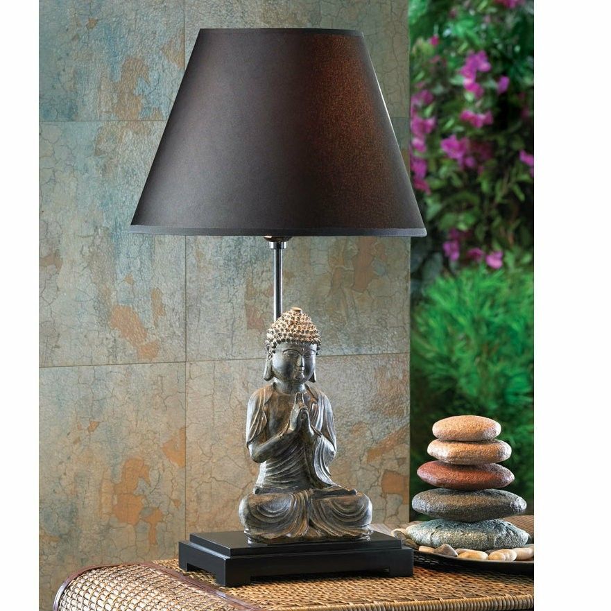 Dark Shade Buddha Table Lamp