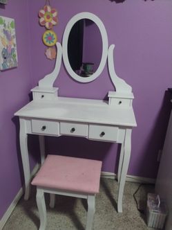 White Kids Vanity
