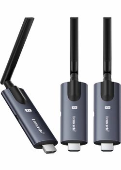 Lemorele Wireless HDMI Transmitter And Receiver, Deep Gray Aluminum Alloy