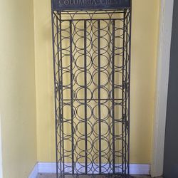 Iron wine rack 