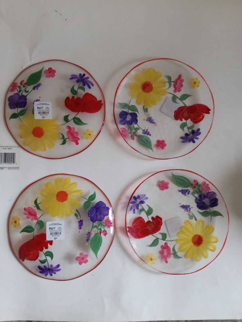 Designer Flower Plates