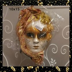 NEW VENETIAN CARNIVAL MASK OR WALL ART
