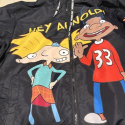 Hey Arnold Windbreaker Jacket Size Xl 