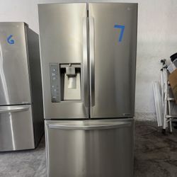 LG French Doors Counter Depth Stainless Steel Fridge 
