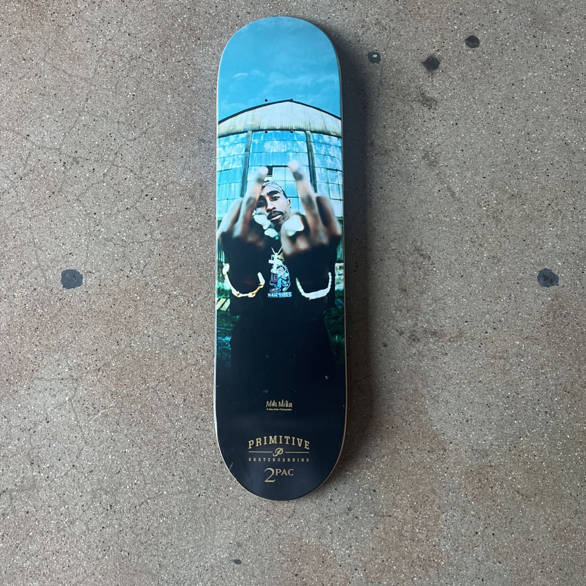 Primtive Skate x 2 Pac ( Mike Miller ) Middle Finger Deck