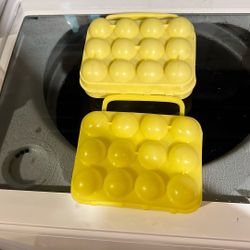 Camping Egg Containers. 2   Plastic.