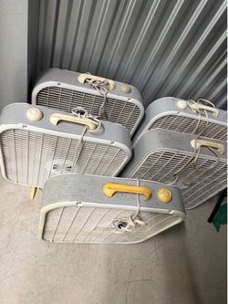 5 Used Fans for Home Office Bedroom Garage Good Condition