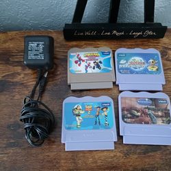 Vtech https://offerup.com/redirect/?o=Vi5TbWlsZQ== Lot Of 4 Cartridge Games Only: Toy Story 2, Spider-Man, Zayzoo