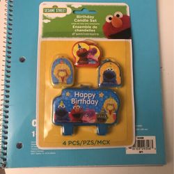 Elmo birthday Candle Set
