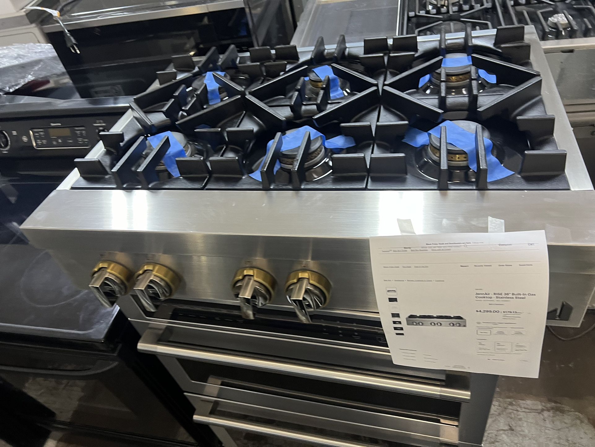 Jenn Air 36” Gas Range Top