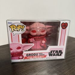 Star Wars Mandalorian Grogu With Cookies Valentines Funko Pop #493