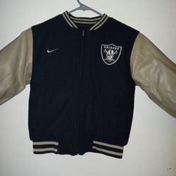 Raiders Letterman Jacket Double Sided Size 5t-6t