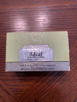 Vintage Ideal Playing Cards from World War II -Set of 2