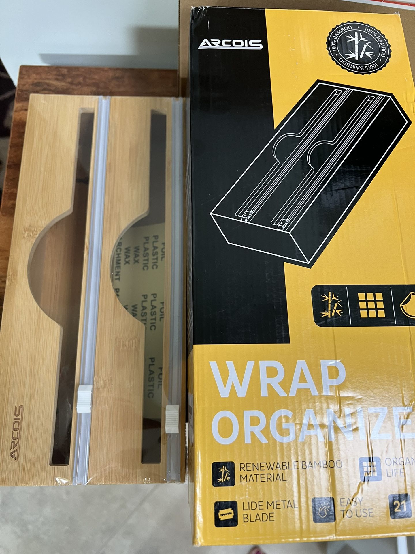 2 In 1 Aluminum Foil And Plastic Wrap Dispenser
