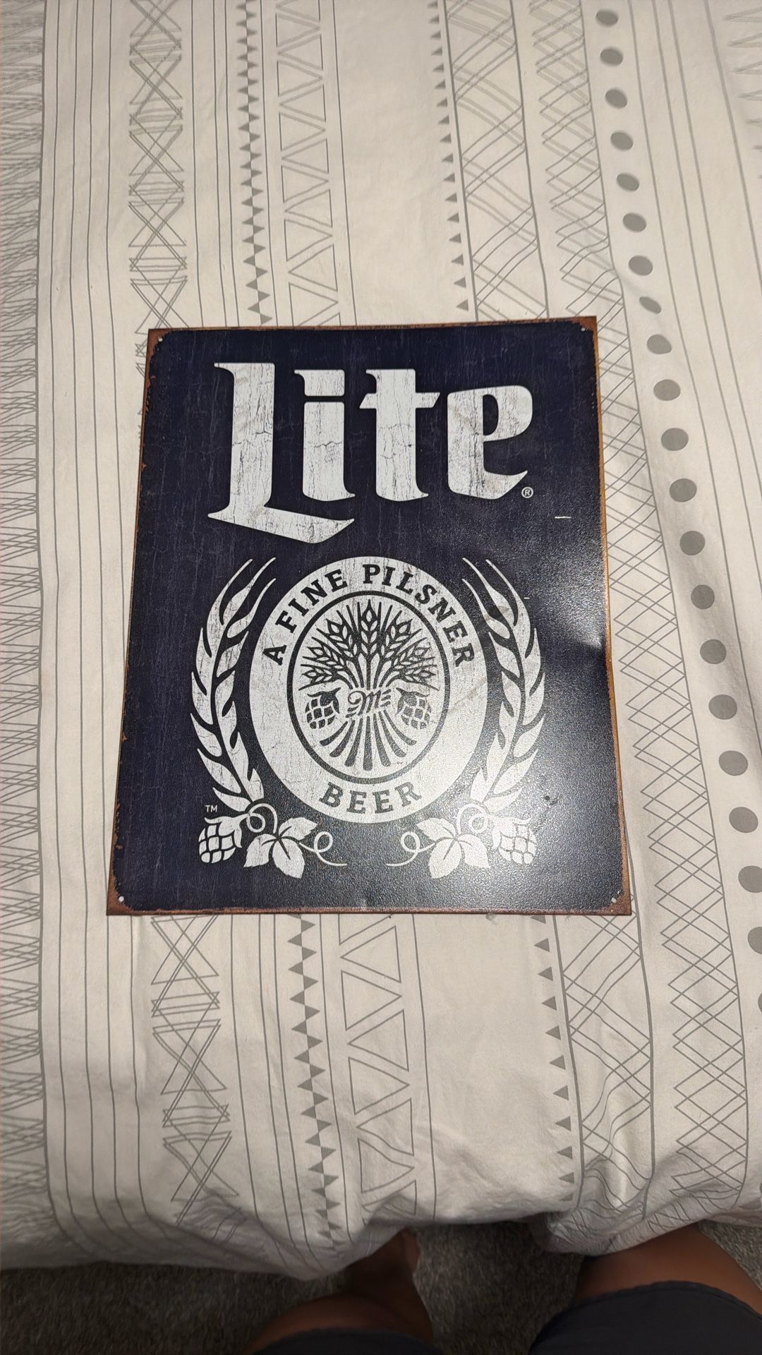 Miller Lite Sign Metal Art 