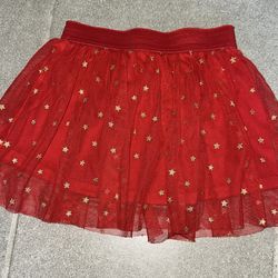 3T Red Tulle Skirt