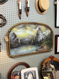 1925 Moon Rising Print & Wooden Frame