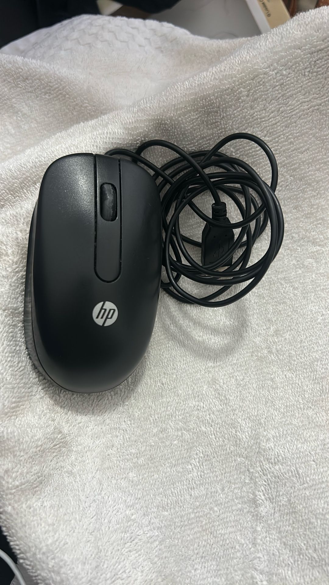 HP Wired USB Optical Mouse – Black