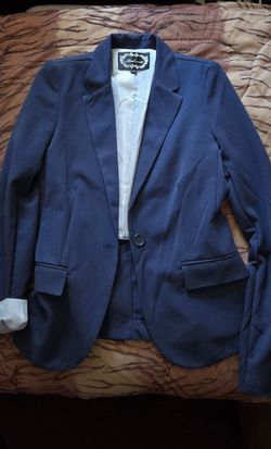 Ambiance brand blazer in navy blue