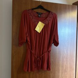 Vintage Dialogue Short Sleeve Blouse 3XL