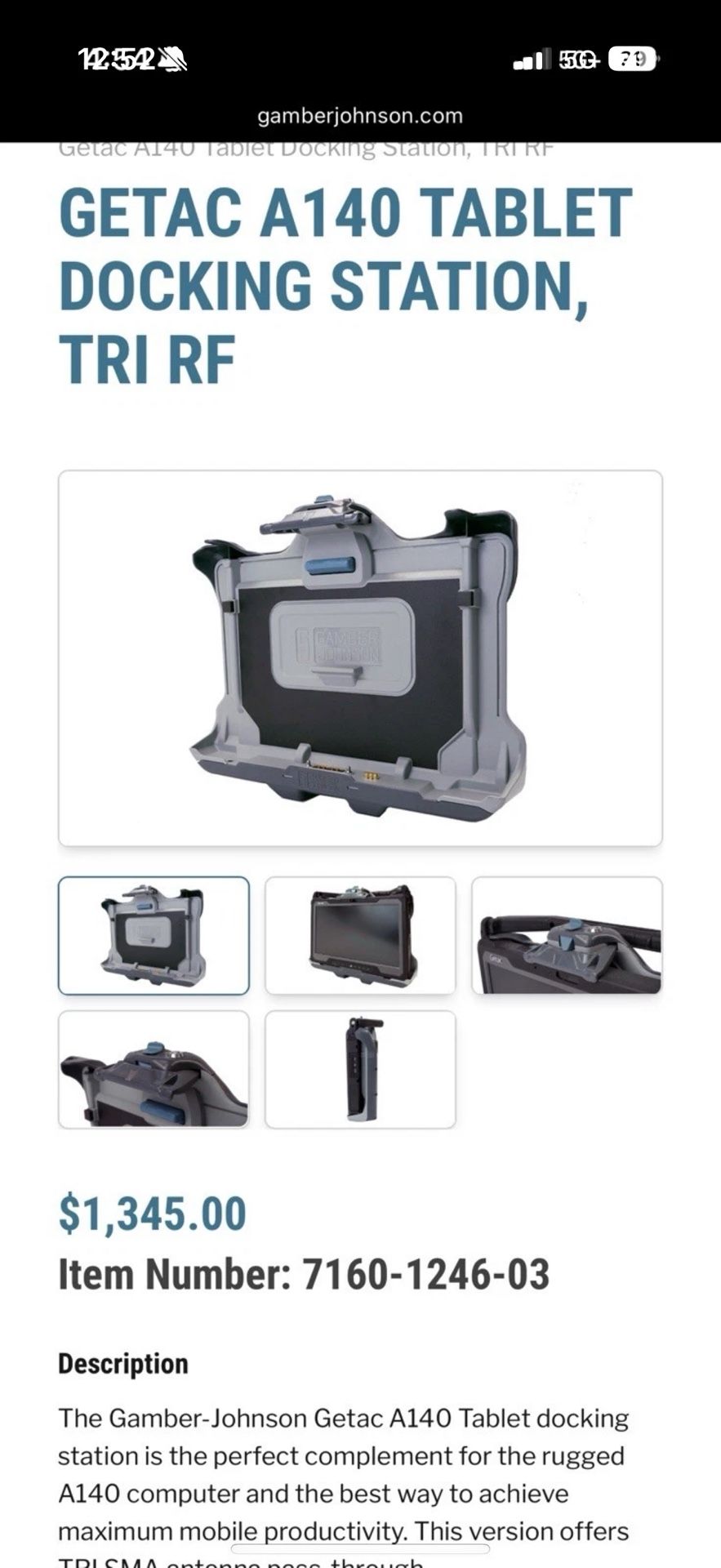 Gamber Johnson A140 Docking Station (2)