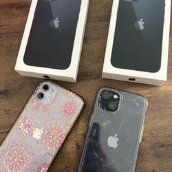 iPhone 11 And iPhone 13  Broken Screens